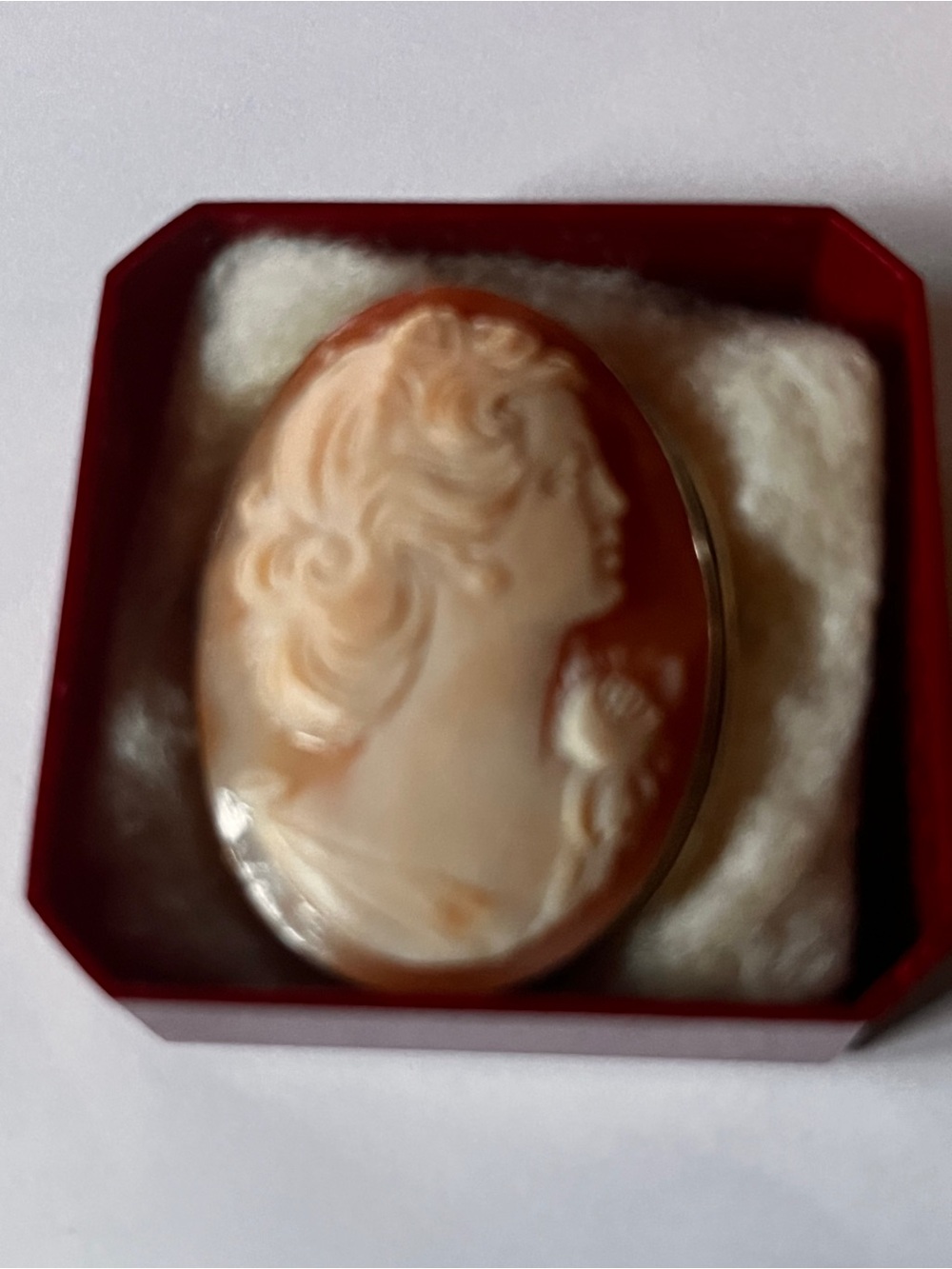 Classic Carved Shell Cameo Pendant Necklace Cameo Brooch - Picture 9 of 11